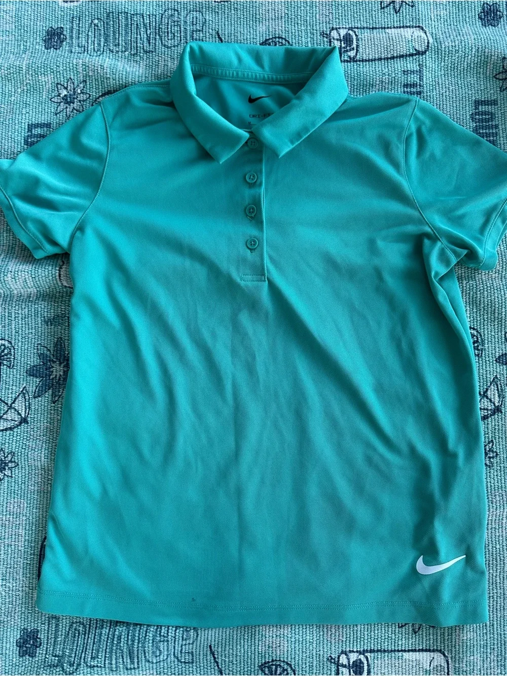Nike Girls' Short-Sleeve Polo Shirt Bundle 2 - Teal and Aqua